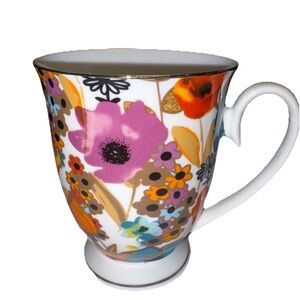 Vibrant Floral Ceramic Mug
